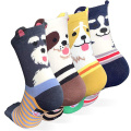 Funny design cute wholesale dog pictures novelty socks for women